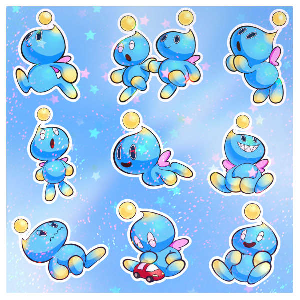 chao Coated Paper Stickers Sheet