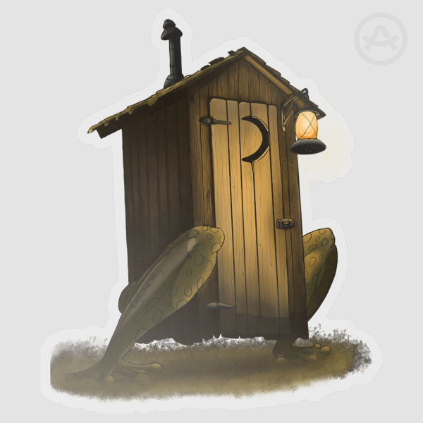 Poppin A Squat Sticker