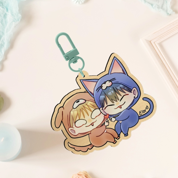 One Room Ta Wood Keychains