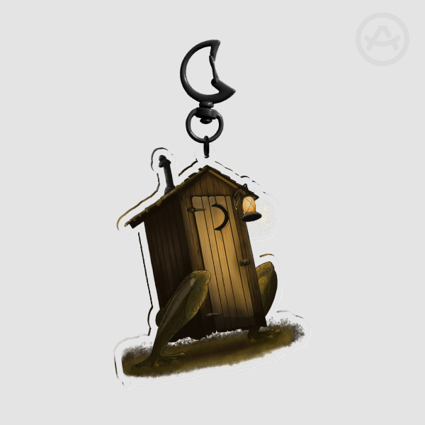 Poppin A Squat Keychain