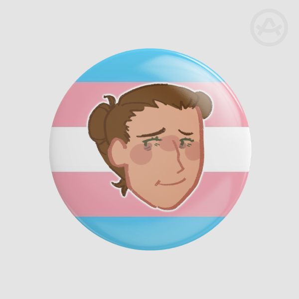 Beatrice trans pride pin