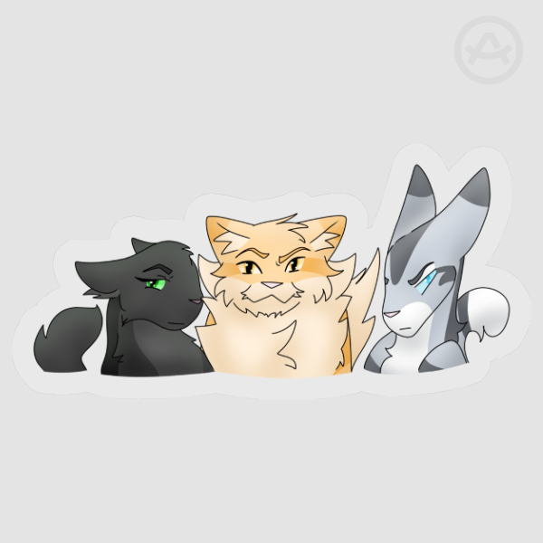 The Power of Three Trio Clear Sticker