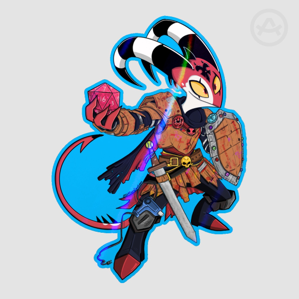 Fighter Blitz Holo Sticker