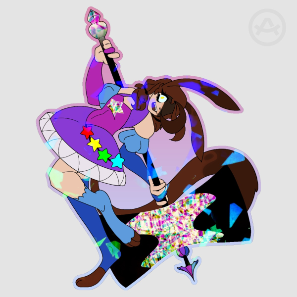 Confetti Broken Glass Hologram Sticker