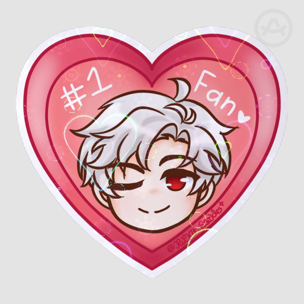LADS Sylus Valentines - Heart Sticker