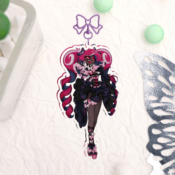 Hazbin Hotel Velvette in Okobo Acrylic Keychains