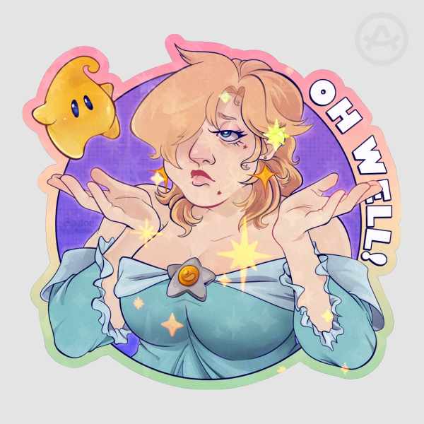 Shrug Off The Cosmos Sticker