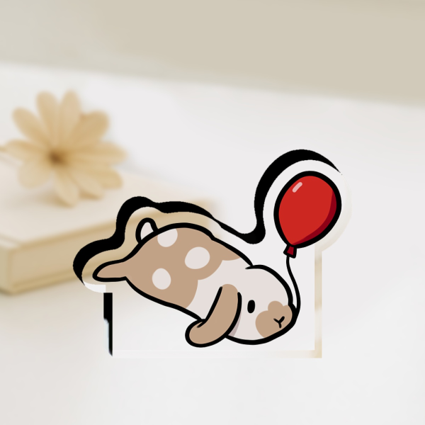 balloon buny Thick Acrylic Stand No Base - 0.19"(50mm), 0.39"(10mm)
