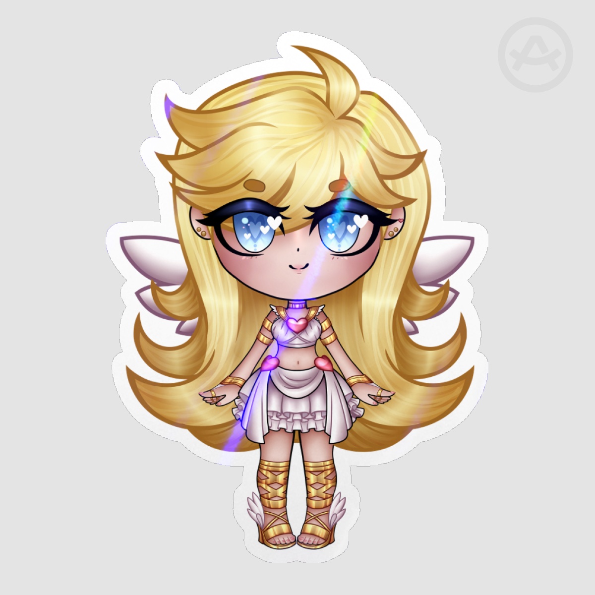 PASWG - Chibi Angel Panty Holo Sticker