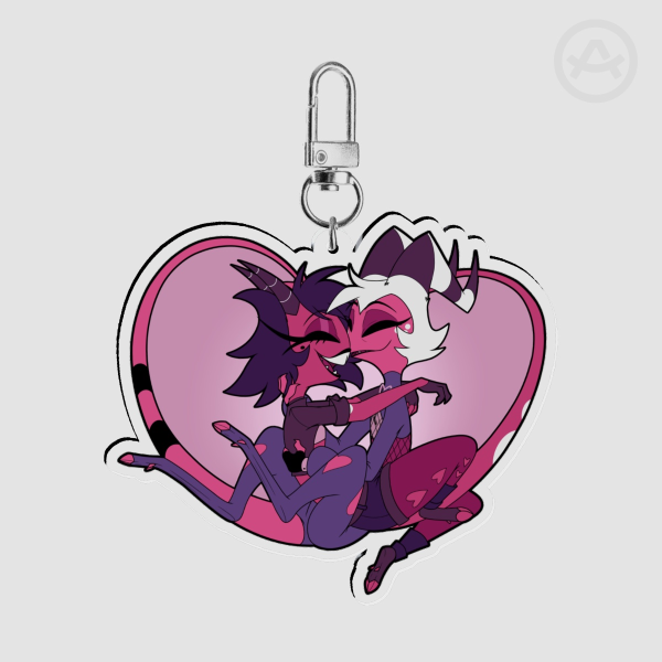 Moxxie & Millie 2026 Valentines Keychain