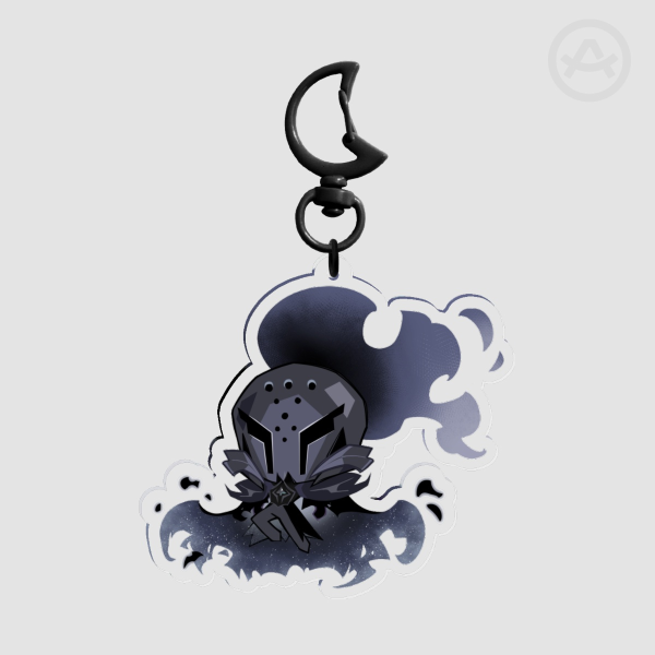 Silent Salt Cookie Acrylic Keychain Double-sided