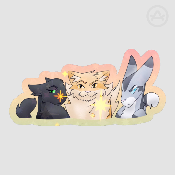 The Power of Three Trio Star Holo Sticker