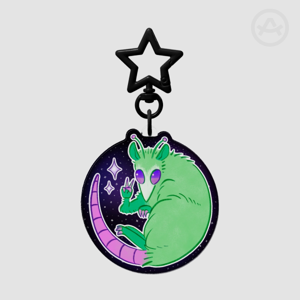 Alien Possum Keychain