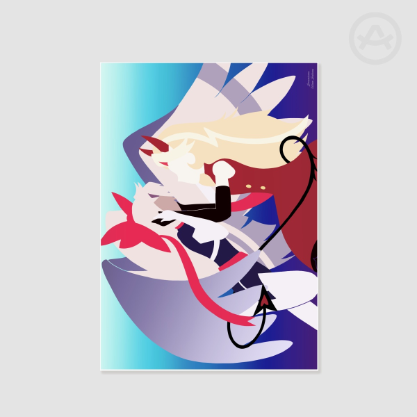 Chaggie Hell Princess & Fallen Angel Poster