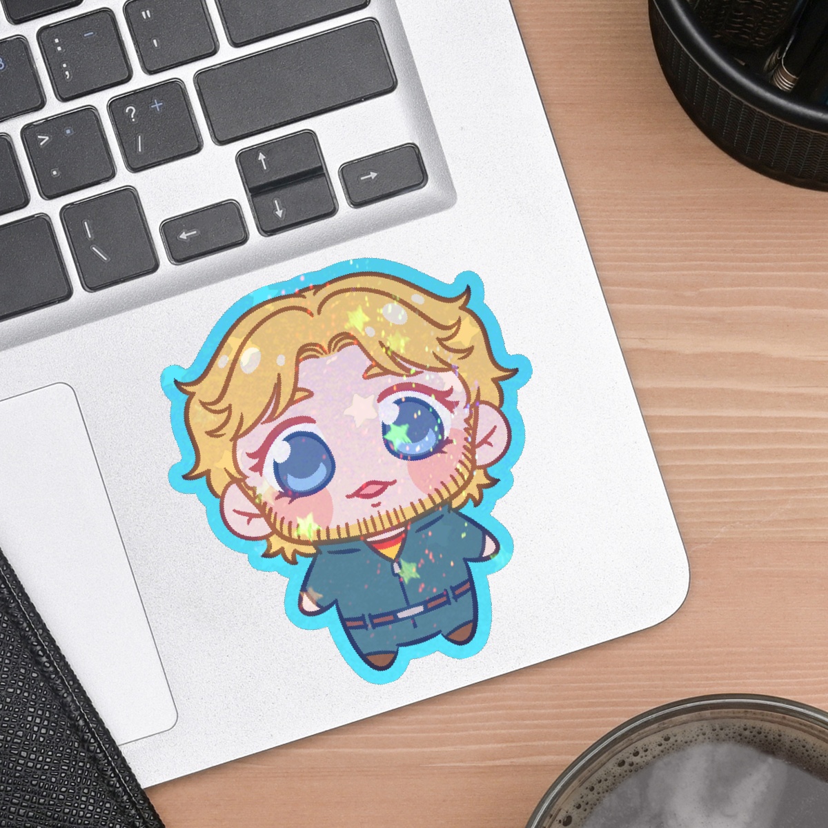 Pre-Crash Curly Die Cut Sticker