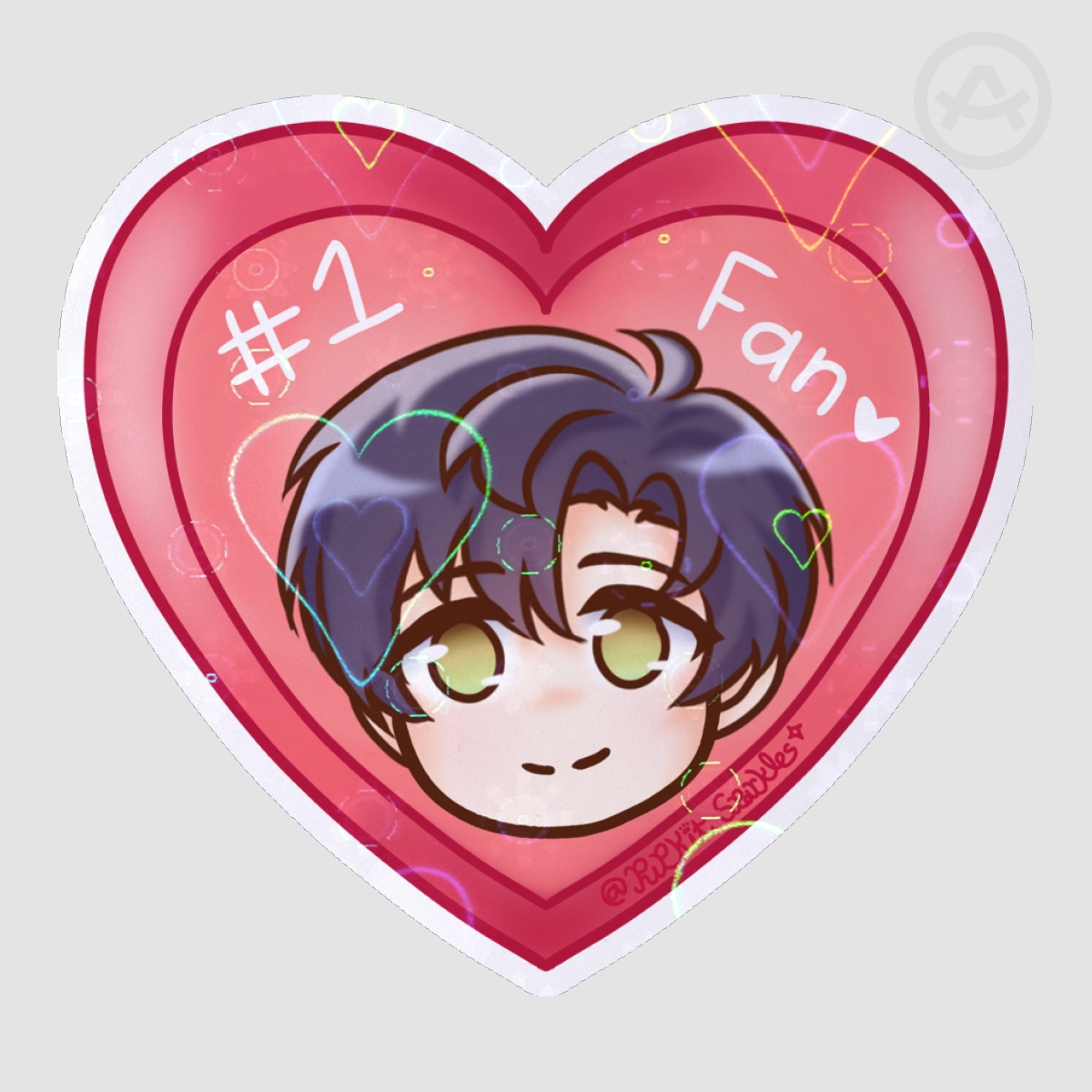 LADS Zayne Valentines - Heart Sticker
