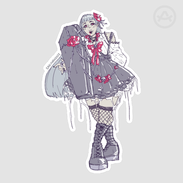 Gothic Vampire - Sticker