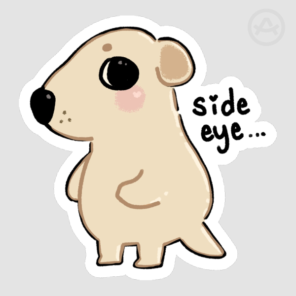side eye - Sticker