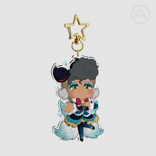 Friendlocke - Squawkabilly / GrAce Gijinka Keychain (Christmas)