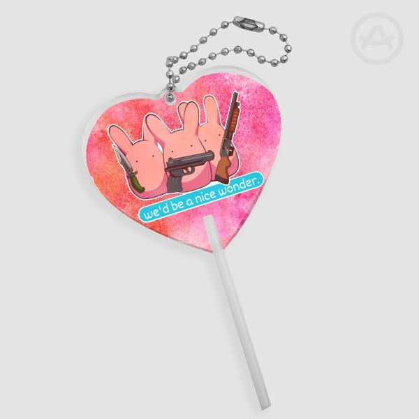 Mokke 'Nice Wonder' Acrylic Lollipop Keychain - Hanako-kun Fanart