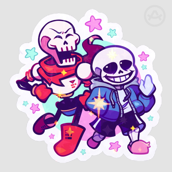 Sans and Papyrus Sticker
