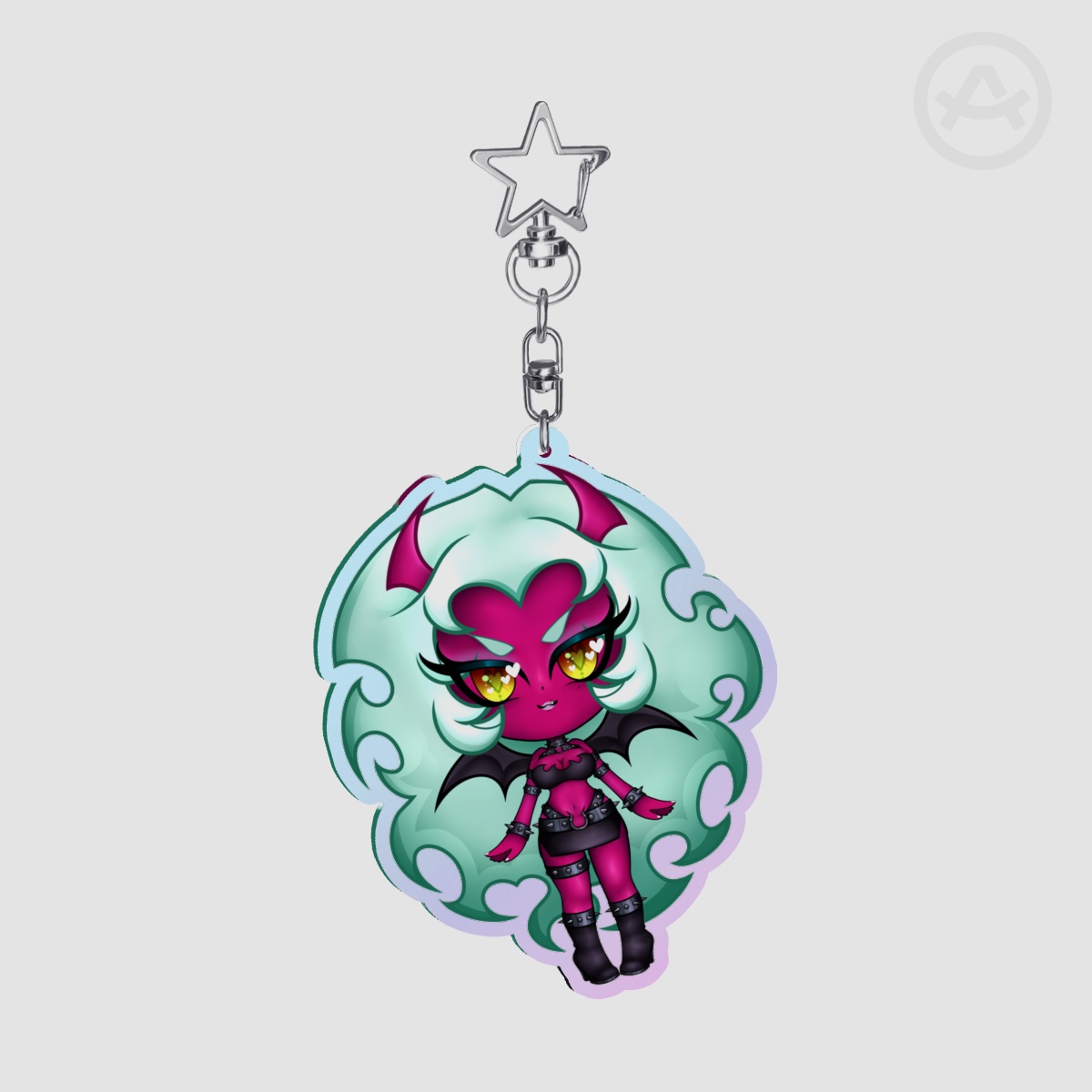 PASWG - Chibi Devil Scanty Rainbow Keychain