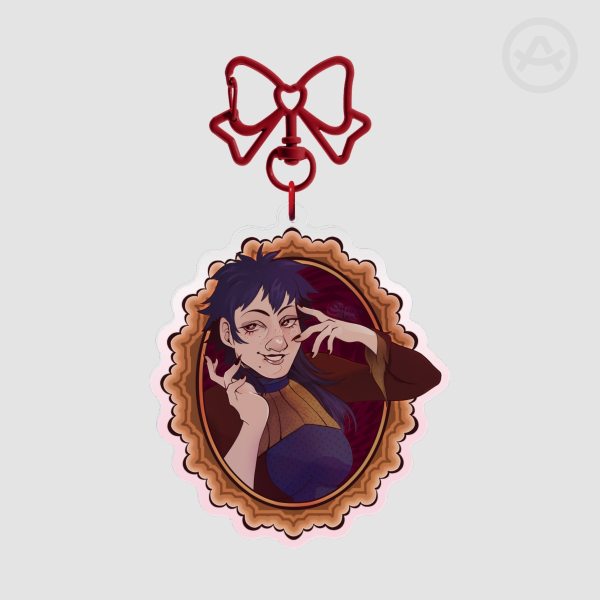 Wicked Dove Acrylic Charm