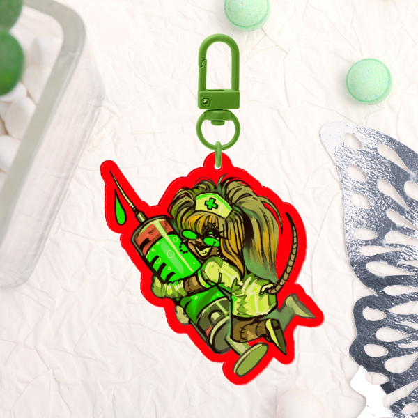 [ OC ] Fluor Syringe Keychain