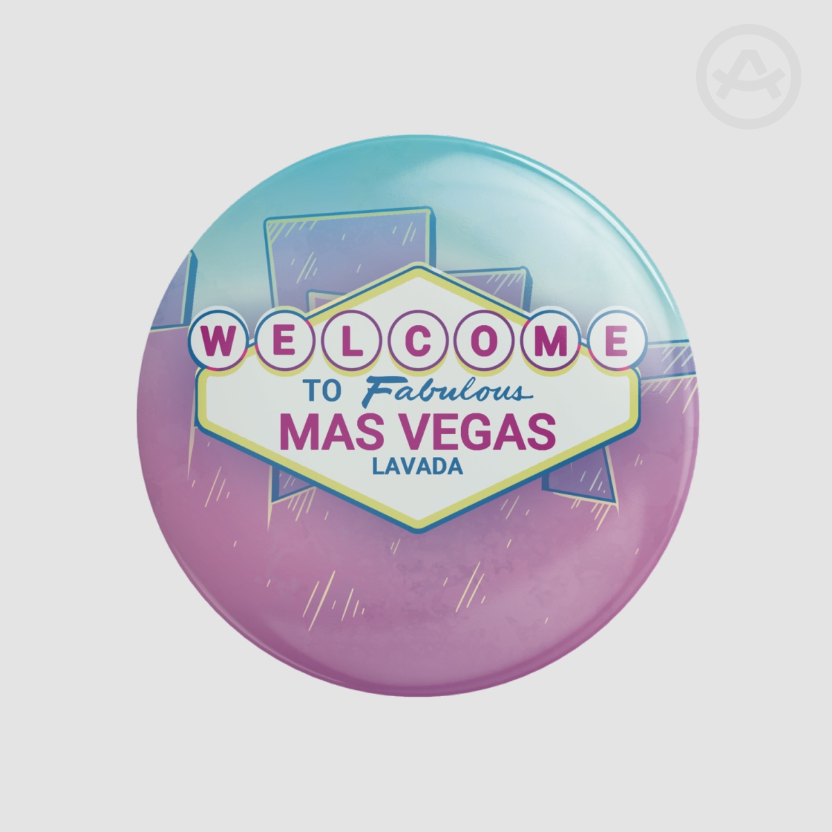 Welcome To Mas Vegas Button