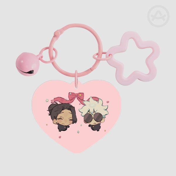 SatoSugu/GeGo Acrylic Heart Keychain