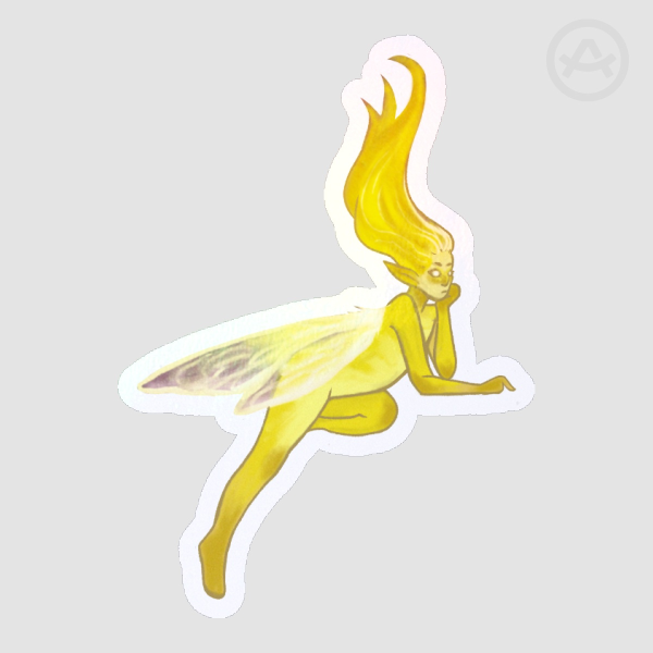 Yellow Fairy Sticker