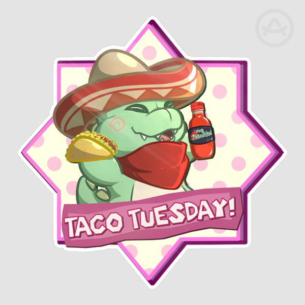 TacoRex - Taco Tuesday! Sticker