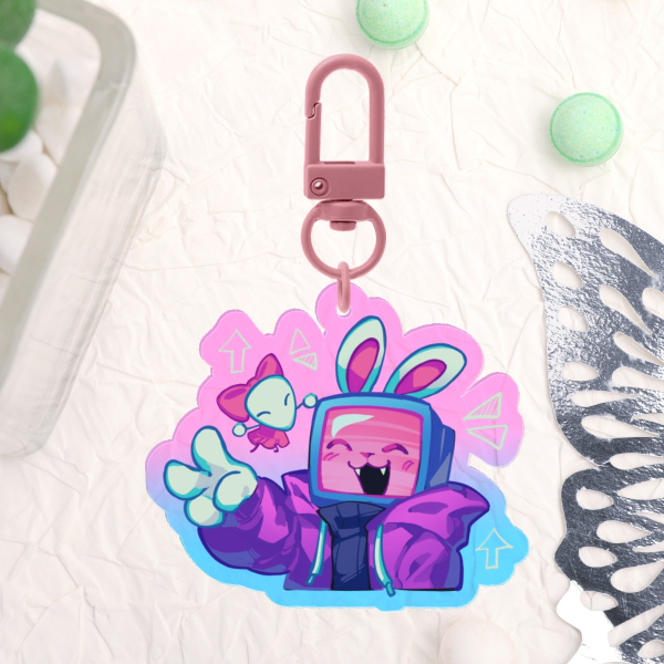 [Regretevator] Melanie & Mozelle Keychain | Roblox Regretevator