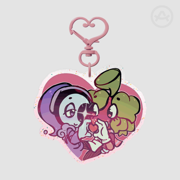 Moonberry Astro Sprout Glitter Acrylic Keychains