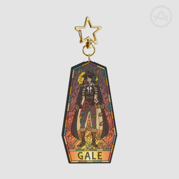 Gale Galleon OPAQUE Stained Glass Acrylic Keychain