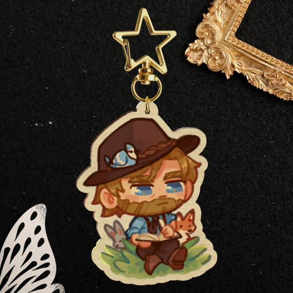 RDR2 - Arthur Morgan Wooden Keychain