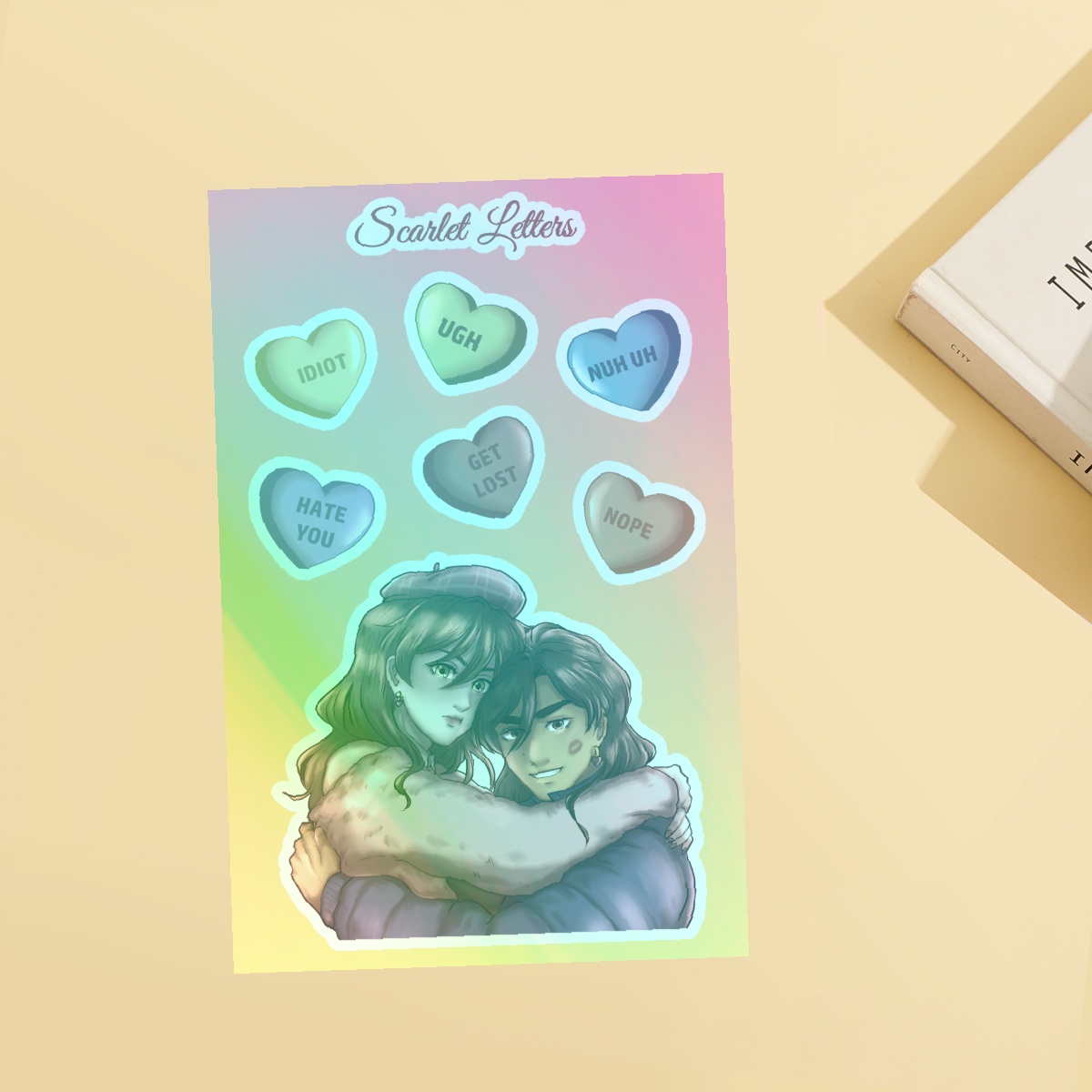 Scarlet Letters Coated Sticker Sheet - Heart Season Special 2026