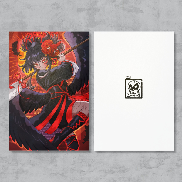 Tengu Girl Postcard