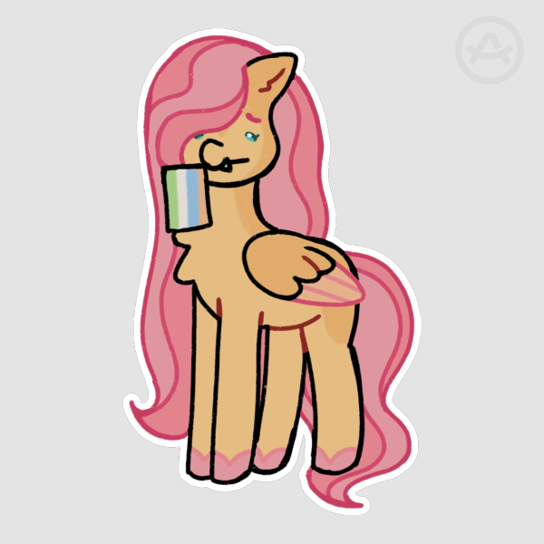 Fluttershy Unlabeled Sticker !!