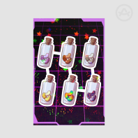 Magic bottle sticker sheet