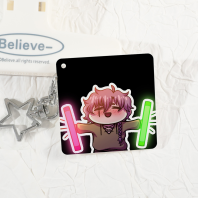 Cheering Chibi Lenticular Acrylic Pendant