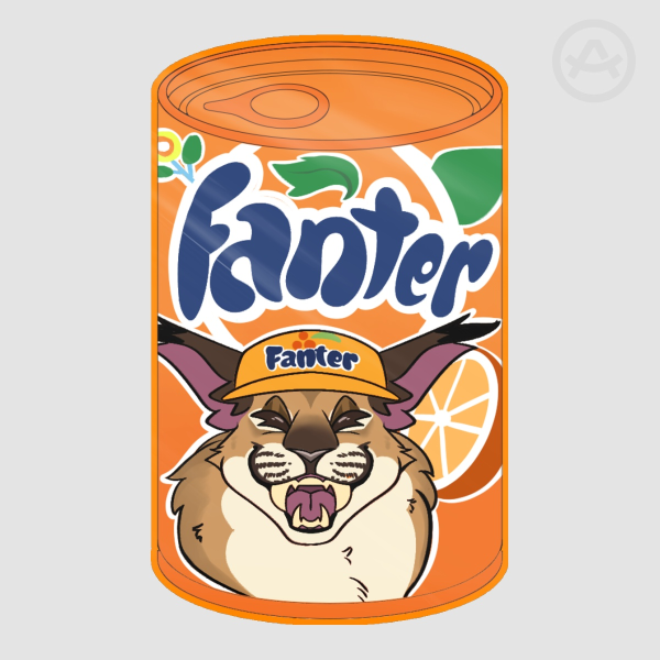 Fanter - Big Floppa Caracal Cat, Fanta Soda
