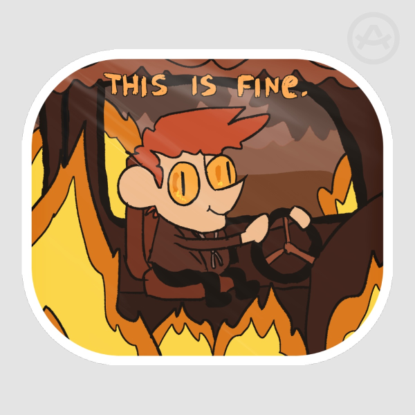 "Crowley is fine" Sticker