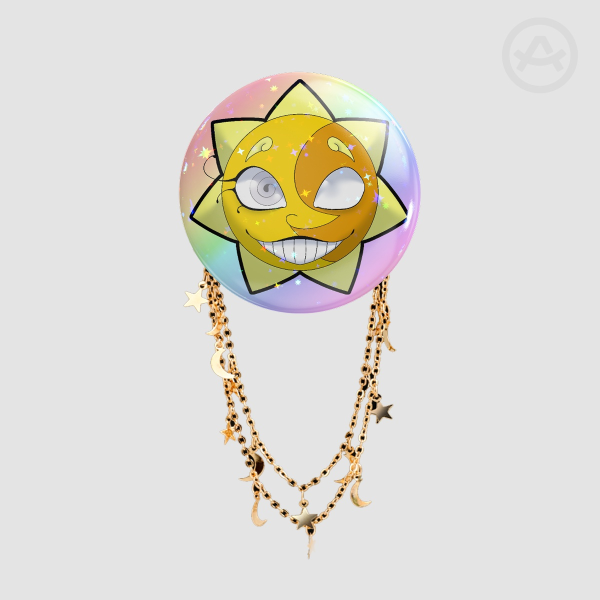 Sundrop Badge With Chains