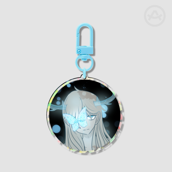 Lawrence Oleander Broken Glass Acrylic Keychain