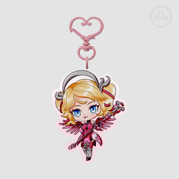 Pink Mercy Keychain