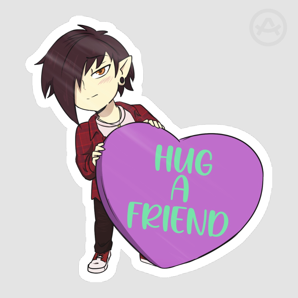 Sid Valentine's Heart Sticker 3x3