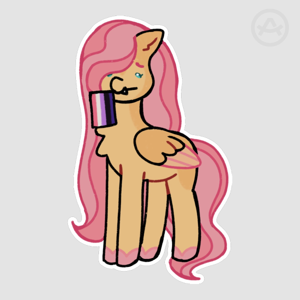 Fluttershy Genderfluid Sticker !!