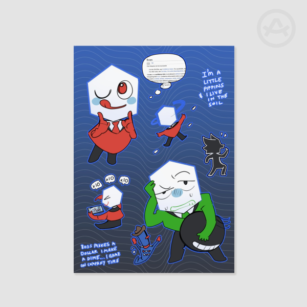 Pippins Funny! Poster Printing || Deltarune