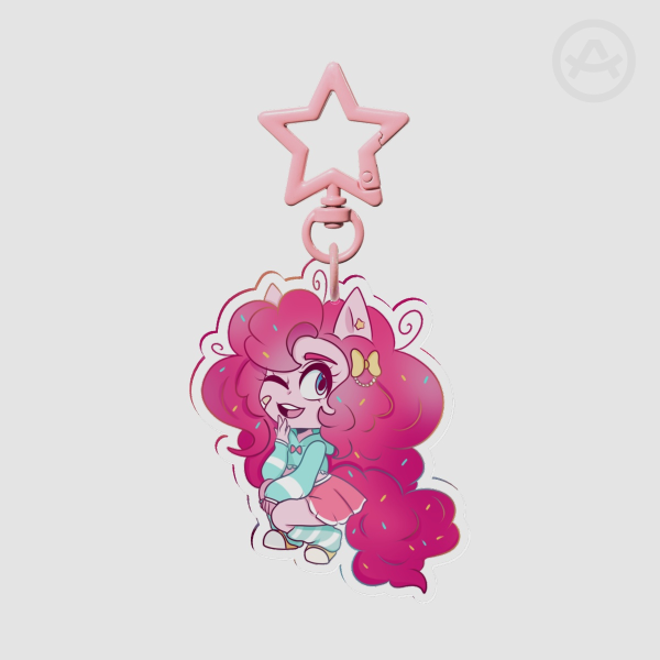 chibi Pinkie Pie acrylic keychain